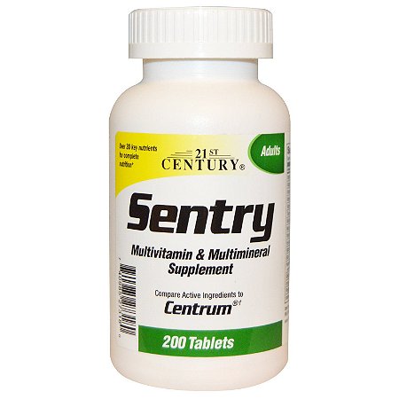 Multivitamínico Sentry 200 Tabletes 21st Century