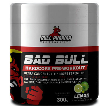 Pré-treino Bad Bull Hardcore 300g Bull Pharma