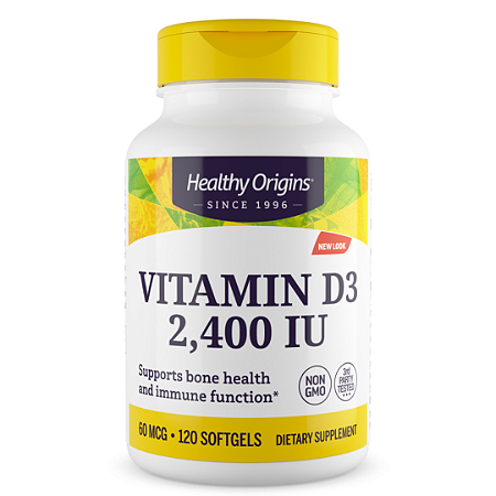 Vitamina D3 2400ui 120 Softgels Healthy Origins