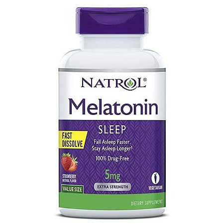 Melatonina 5mg Sublingual Fast Dissolve 250 Tabletes Natrol