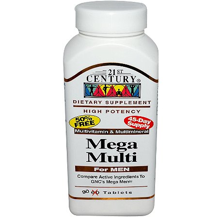 Multivitamínico Mega Multi for Men 90 Tabs 21st Century