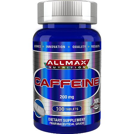 Cafeína Pura 200mg 100 Tabletes Allmax