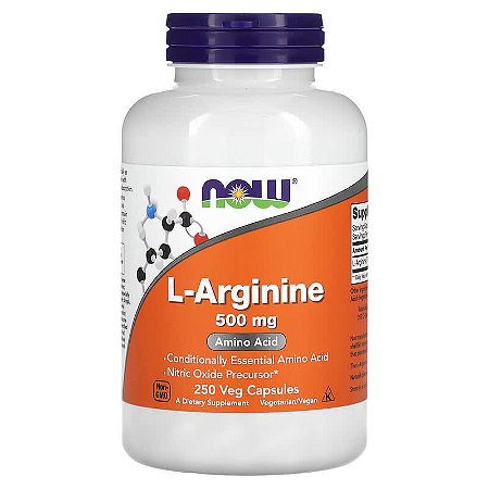 L-Arginina 250 Cápsulas Now Foods