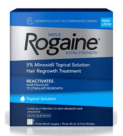 Rogaine Extra Strenght 5% 60ml cada Tratamento de 3 meses