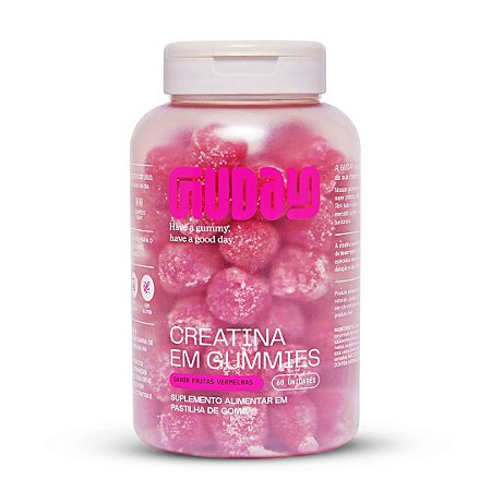 Guday Creatina Em Gummies 60 Gomas Frutas Vermelhas