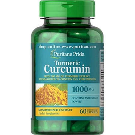 Turmeric Curcumin Cúrcuma 1000mg 60 Cápsulas Puritan´s Pride