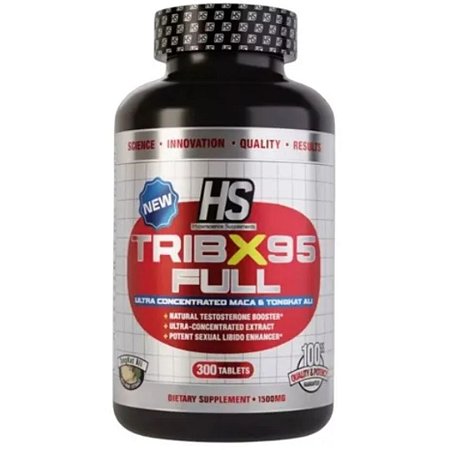 Tribulus Terrestris Tribx 95 Full 1500mg 300 Tabletes HS