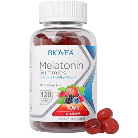 Melatonina em Gomas 10mg 120 Gomas Biovea