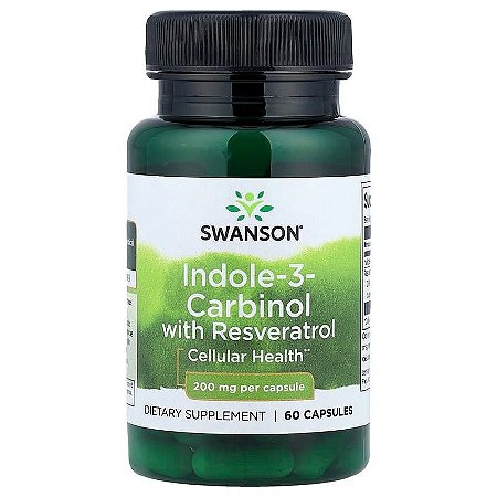 Swanson Indole-3-Carbinol com Resveratrol 200 mg