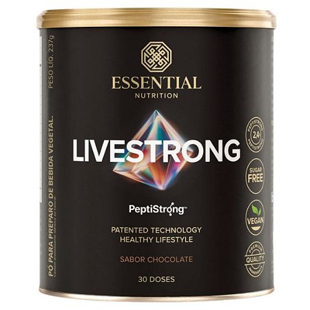 Livestrong Peptistrong Chocolate 237g Essential Nutrition