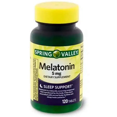 Melatonina 5mg 120 Tabletes Spring Valley