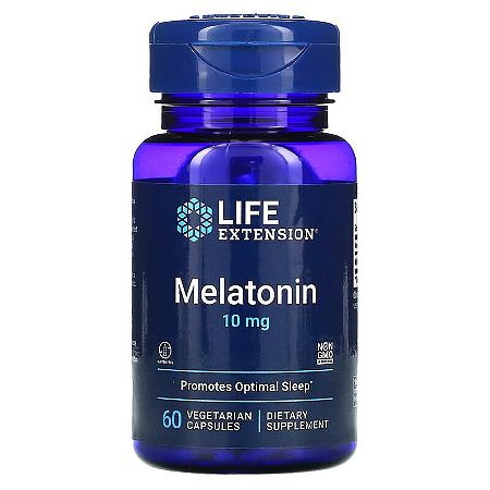 Melatonina 10mg 60 Cápsulas Life Extension