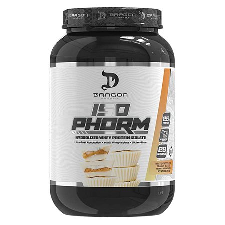 Whey Isophorm 907g Chocolate Branco com Amendoim Dragon Pharma