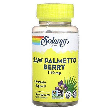 Saw Palmetto Berry 1110mg 100 Cápsulas Solaray
