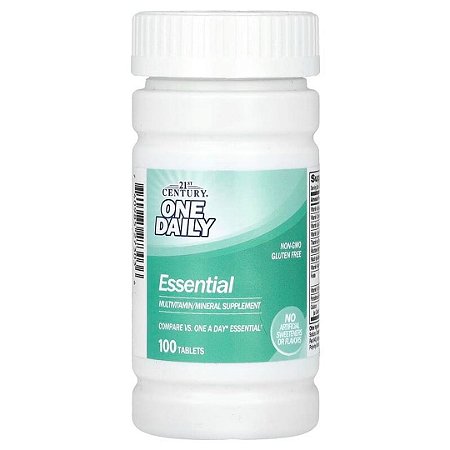 Multivitamínico One Daily Essential 100 Tabletes 21st Century