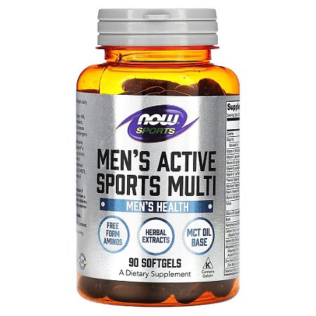 Multivitamínico Mens Active 90 Softgels Now Sports