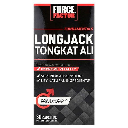 Longjack Tongkat Ali 500mg 30 Cápsulas Force Factor