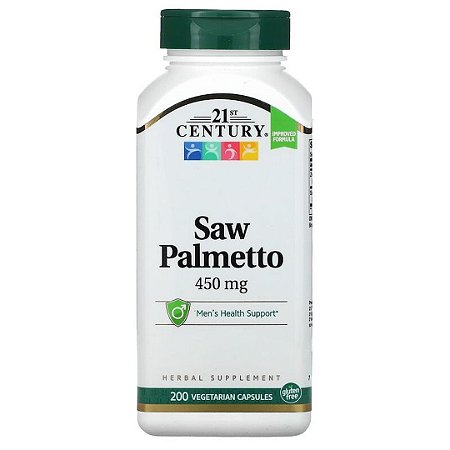 Saw Palmetto 450mg 200 Cápsulas 21st Century