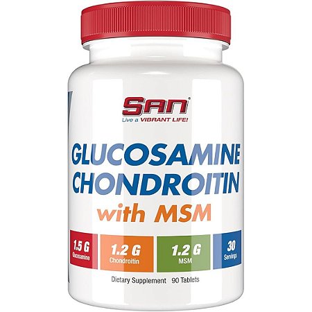 Glucosamina e Condroitina com MSM 90 Tabletes SAN