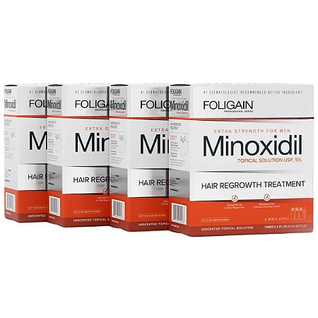 Foligain Minoxidil 5% Tratamento Capilar Masculino 12 Meses – 720ml