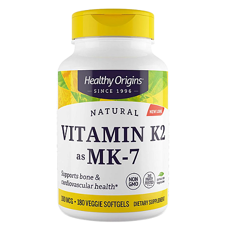 Vitamina K2 MK7 100mcg 180 softgels Healthy Origins
