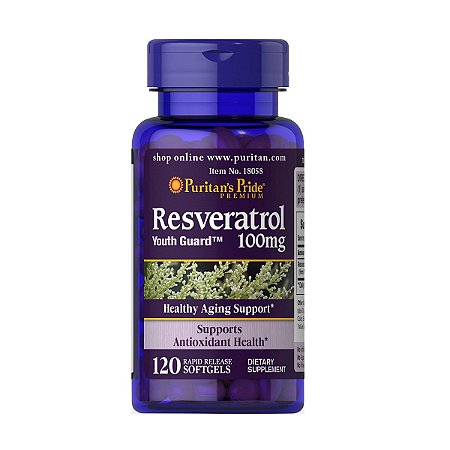 Resveratrol 100mg 120 Caps Puritan's Pride