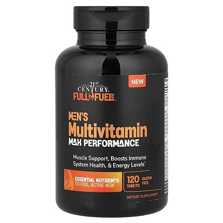 Multivitamínico para Homens Max Performance 120 Comprimidos 21st Century
