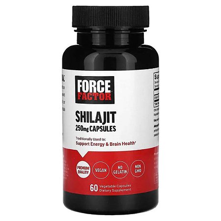 Shilajit 250mg 60 Cápsulas Force Factor