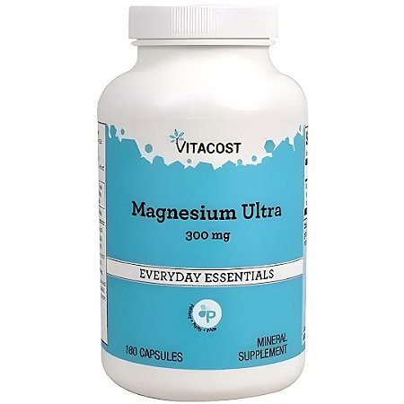 Suplemento de magnésio, Magnesium Ultra 300mg, 180 cápsulas Vitacost