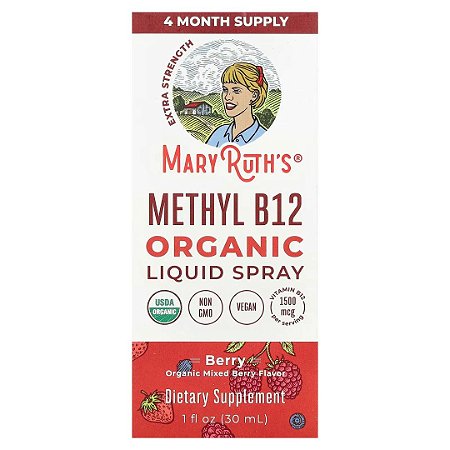 Spray Líquido De Methyl B12, 30ml MaryRuth's