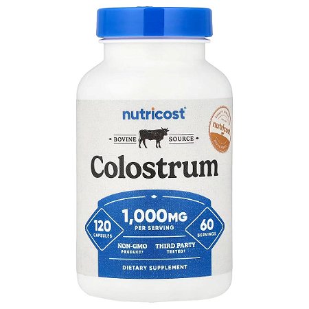 Colostro 1000mg, 120 Cápsulas Nutricost