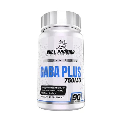 Gaba Plus 750mg, 90 Comprimidos, Bull Pharma