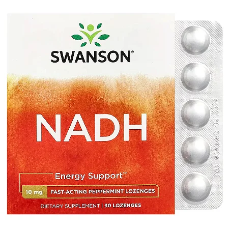 Nadh 10mg Ação Rápida, 30 Cápsulas Swanson