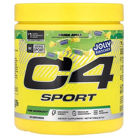 C4 Sport Maçã Verde Jolly Rancher, 248g Cellucor