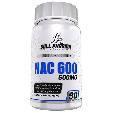 NAC 600mg , 90 Cápsulas Bull Pharma