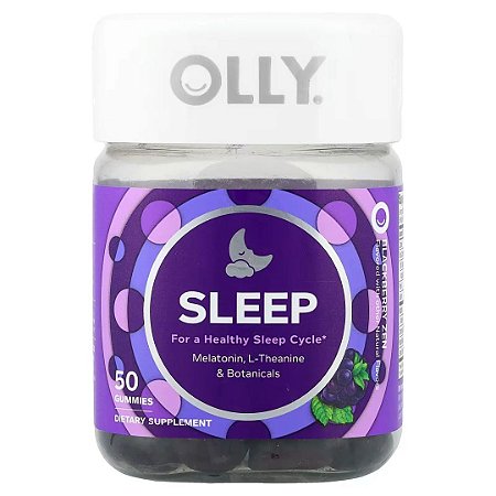 Sleep Melatonin L-Theanine 50 Gummies Olly