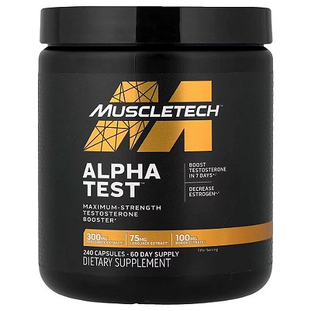 Alpha Test, 240 Cápsulas Muscletech