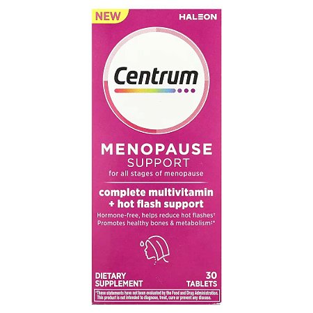 Centrum Menopause Support para todos os Estágios da Menopausa, 30 Comprimidos