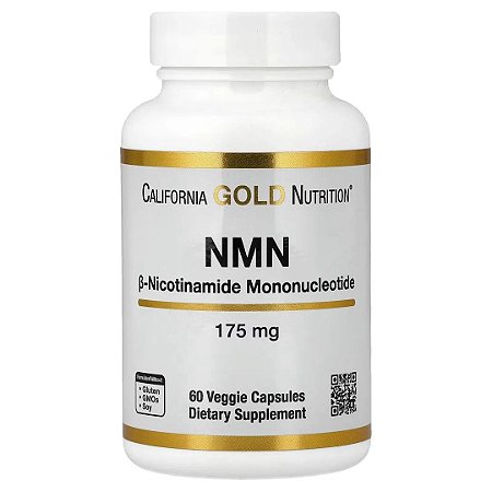 NMN 175 miligramas, 60 Cápsulas California Gold