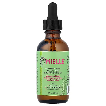 Óleo para Fortalecimento do Couro Cabeludo e do Cabelo, Alecrim e Hortelã, 59 ml Mielle