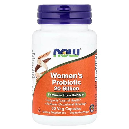 Probiótico para Mulheres, 20 Bilhões, 50 Cápsulas Now Foods