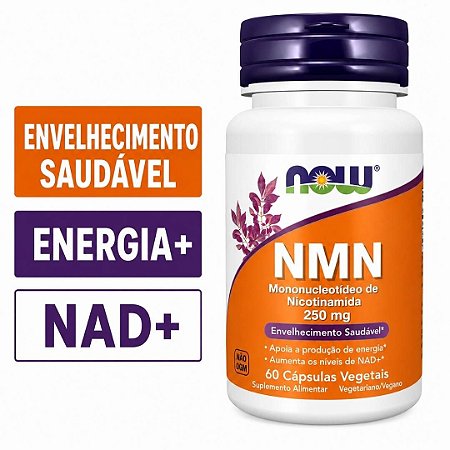 NMN 250mg, 60 Cápsulas Now Foods