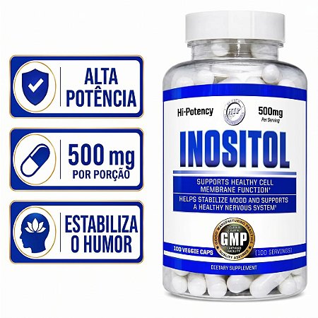 Inositol 500mg, 100 Cápsulas Hi-Tech
