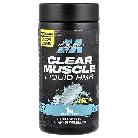 Clear Muscle HMB, 84 Cápsulas Líquidas Muscletech