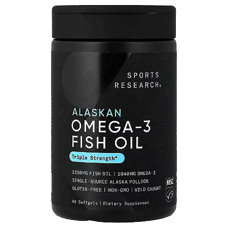 Omega-3 1250mg Fish Oil Alaska, 30 Cápsulas Sport Research