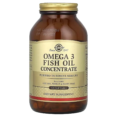 Omega-3 Fish Oil Concentrado, 120 Softgels Solgar