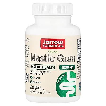 Mastic Gum 500mg, 60 Cápsulas, 1.000mg por Dose - Jarrow Formulas