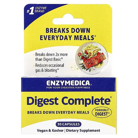 Digest Complete Enzimas Digestivas 30 Cápsulas - Enzymedica