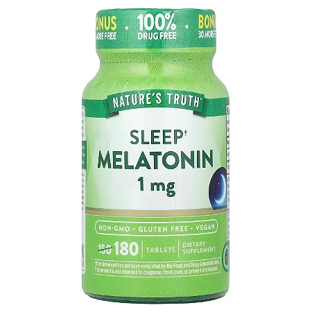 Melatonina 1mg, 180 comprimidos, Nature's Truth