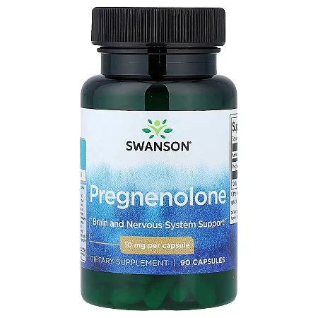 Pregnenolona 10mg, 90 Cápsulas Swanson